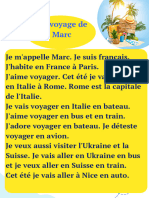 Le Voyage de Marc-Texte