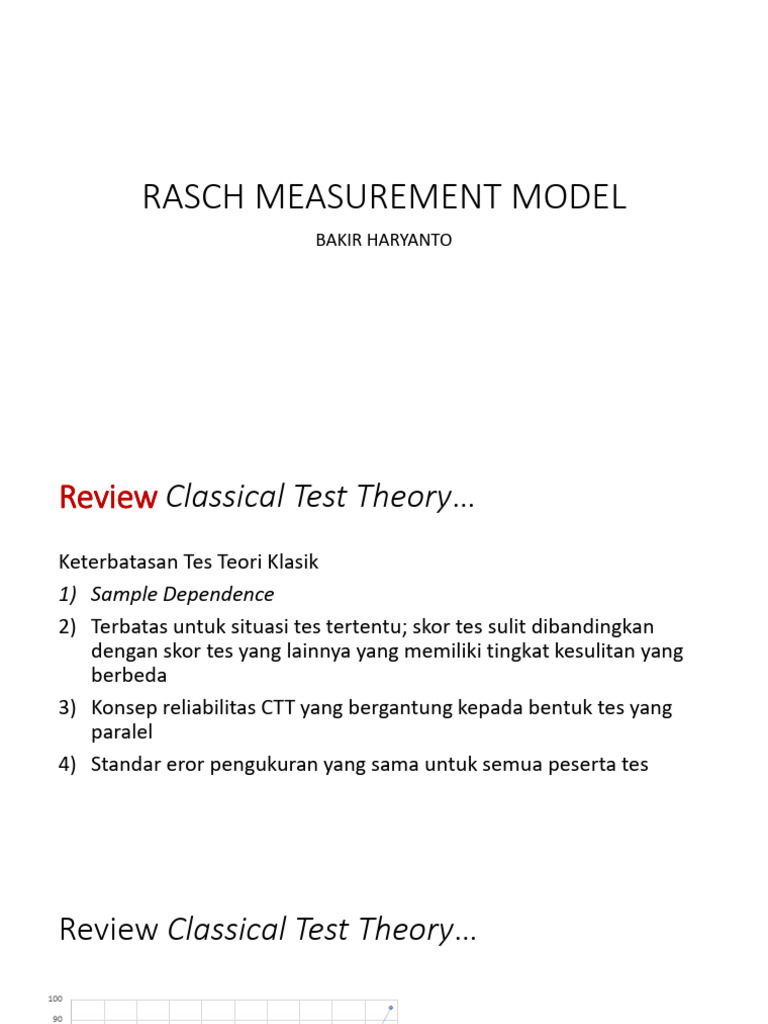 Model Pengukuran Rasch dalam Tes | PDF