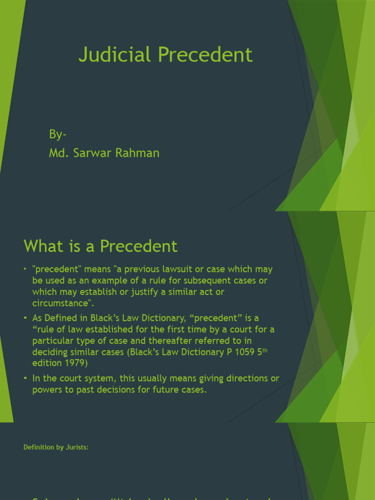 Understanding Judicial Precedent Explained | PDF | Precedent | Governance