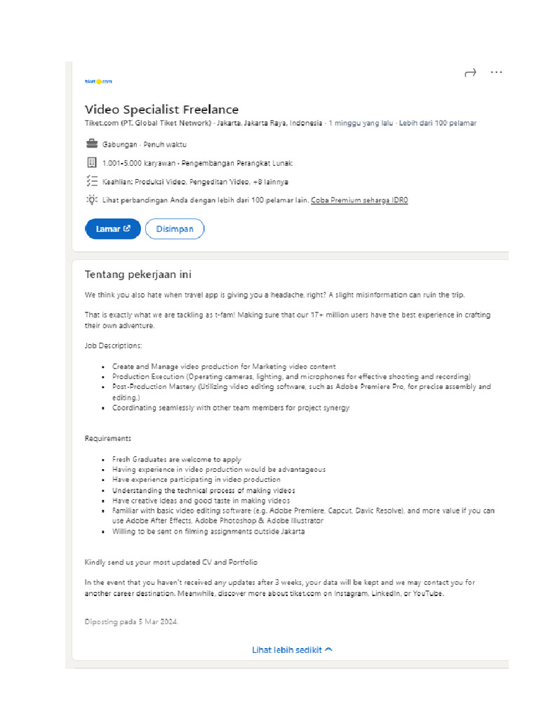 Job Vaccancy | PDF