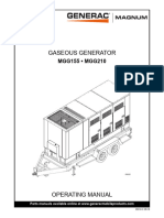 Generac Mobile Products - Manual Ops - Gaseous Generator MGG155 MGG210