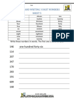 Reading and Writing Numbers 1