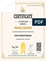 Course Certificate - Secret Code Quiz Based Course Completion Certificate Pranjal Chauhan