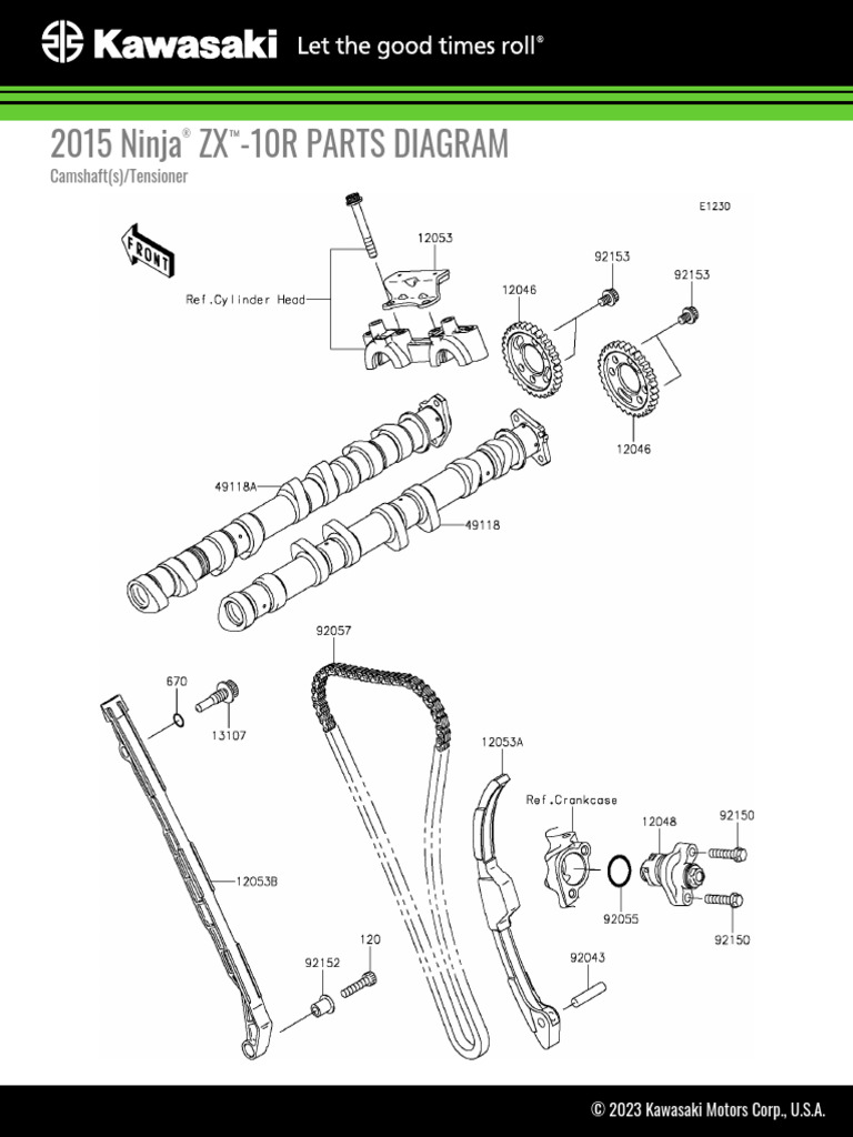 2015 Ninja® ZX™10R Camshaft(s) Tensioner PDF