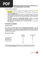 The Consolidated Statement of Financial Position (Formerly Known As Consolidated Balance Sheet-CBS)