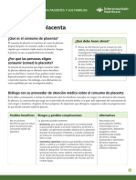 Placenta Consumption Spanish Fact Sheet