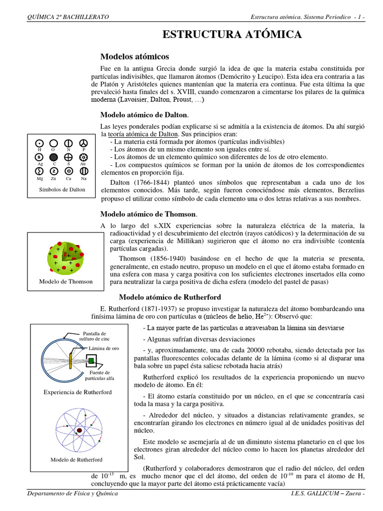 Modelos Atómicos y Radiación | PDF | Radiación electromagnética ...