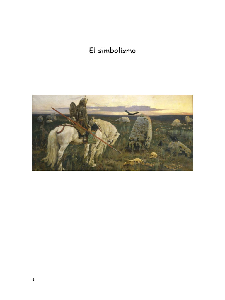 El simbolismo en el arte y la literatura | PDF | Simbolismo (Artes ...