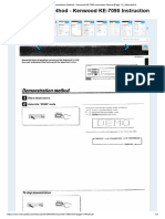 Demonstration Method - Kenwood KE-7090 Instruction Manual (Page 11) - ManualsLib