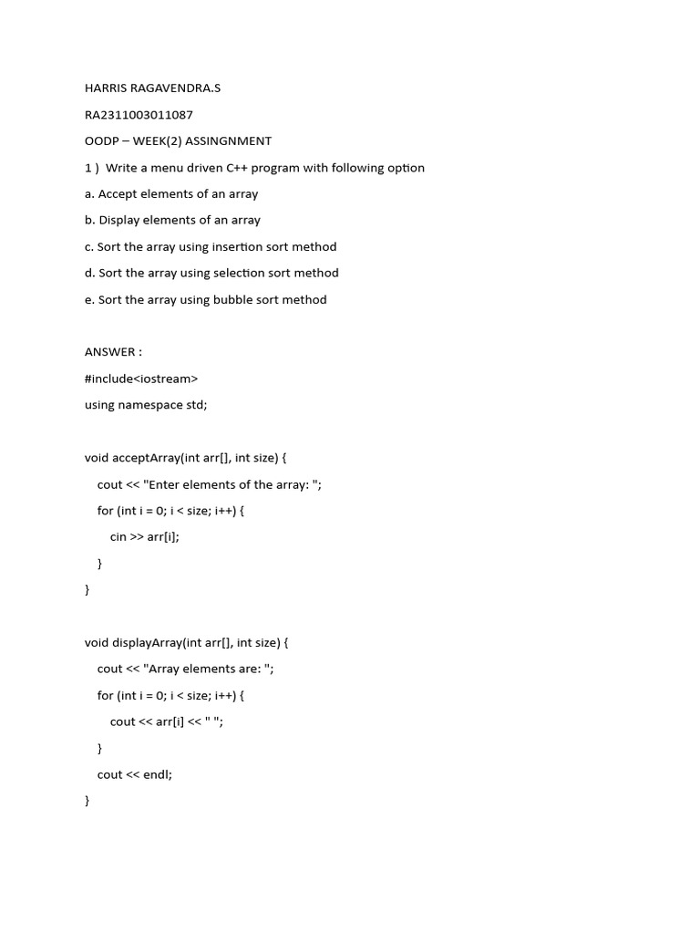 Week 3 Lab Program | Download Free PDF | Constructor (Object Oriented ...