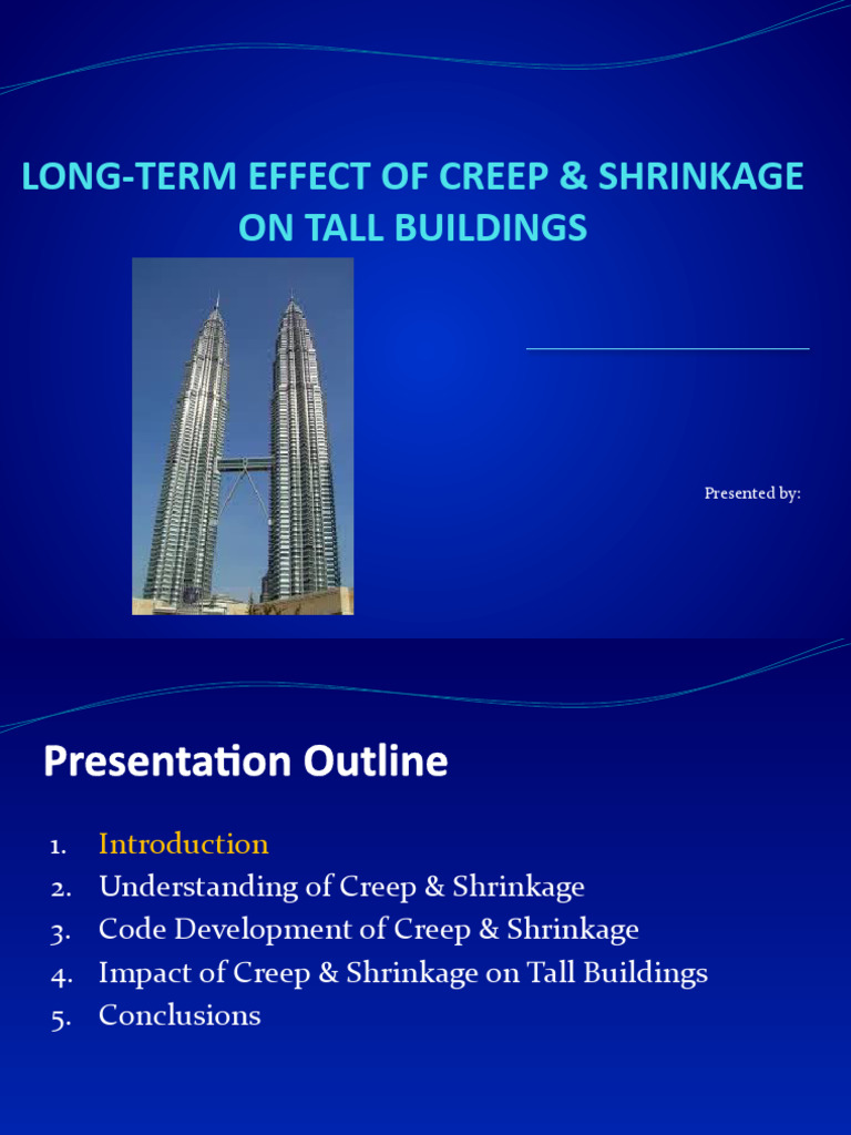 Creep and Shrinkage in Tall Buildings | PDF | Deformation (Engineering ...