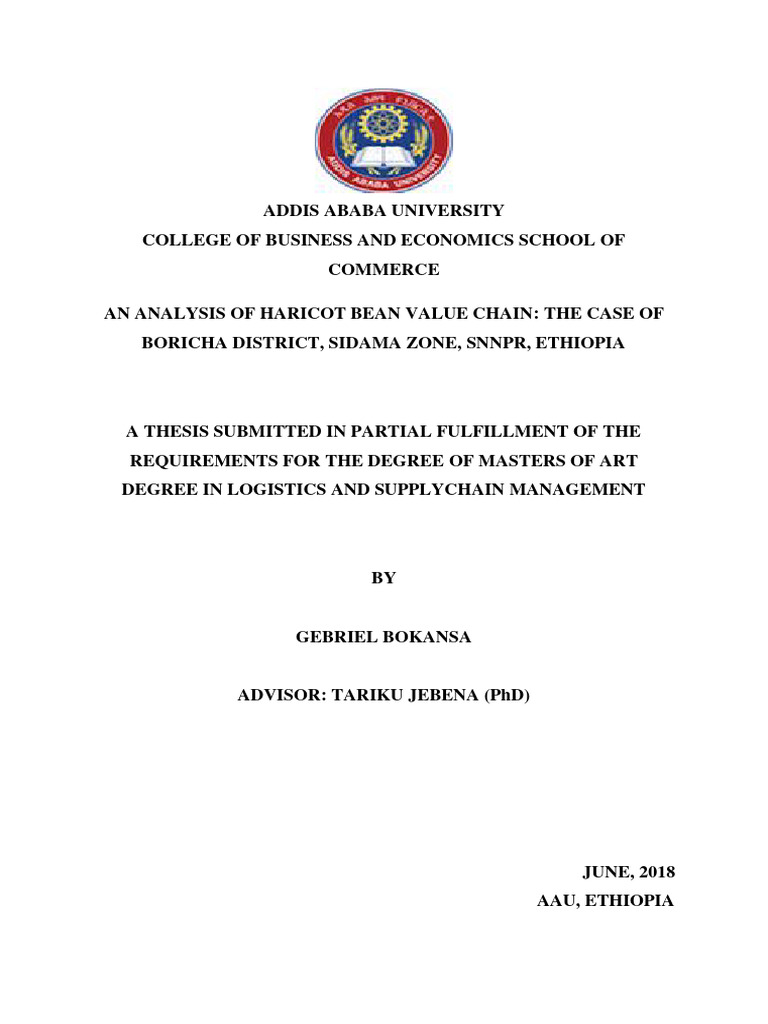 Addis ababa university pdf thesis sampling statistics 