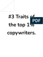 3 Traits of The 1% Copywriters