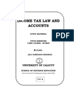 Income Tax Law and Accounts