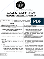 Addis Ababa City Charter Amendment-408.1996