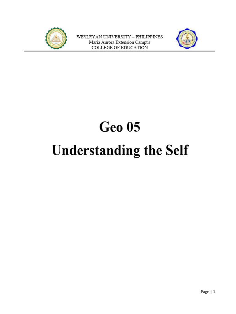 Module understanding the self pdf learning self efficacy