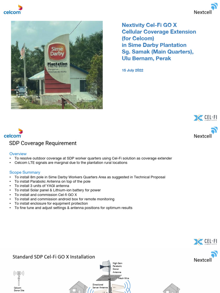 Cel-Fi GO X Installation for SDP Coverage | PDF | Antenna (Radio ...