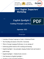 Principles-English Spotlight 1 - Sept 5-6 - Day 1