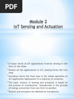 IoT Module 2 IoT Sensing and Actuation