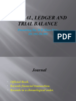 Journal, Ledger and Trial Balance