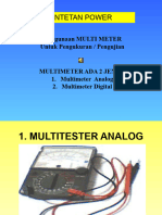 RENTETAN POWER Multimeter Digital & Analog