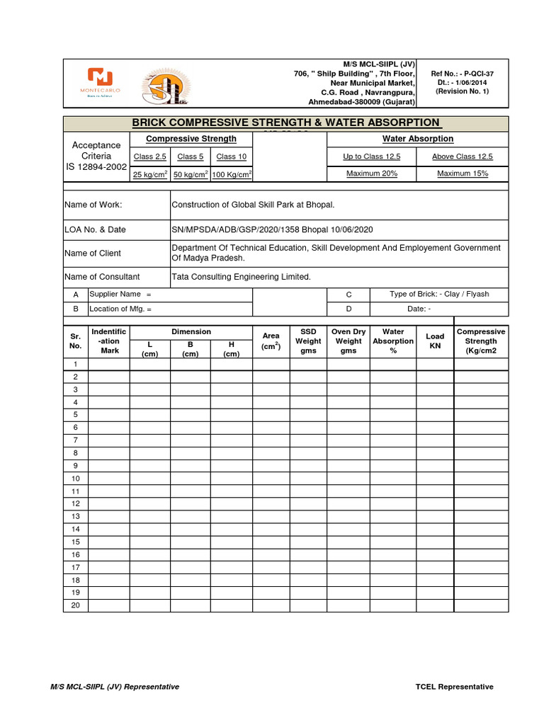 Brick Pdf Materials Building Engineering