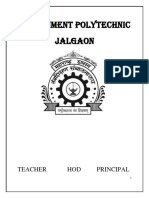 Government Polytechnic Jalgaon: Teacher Hod Principal