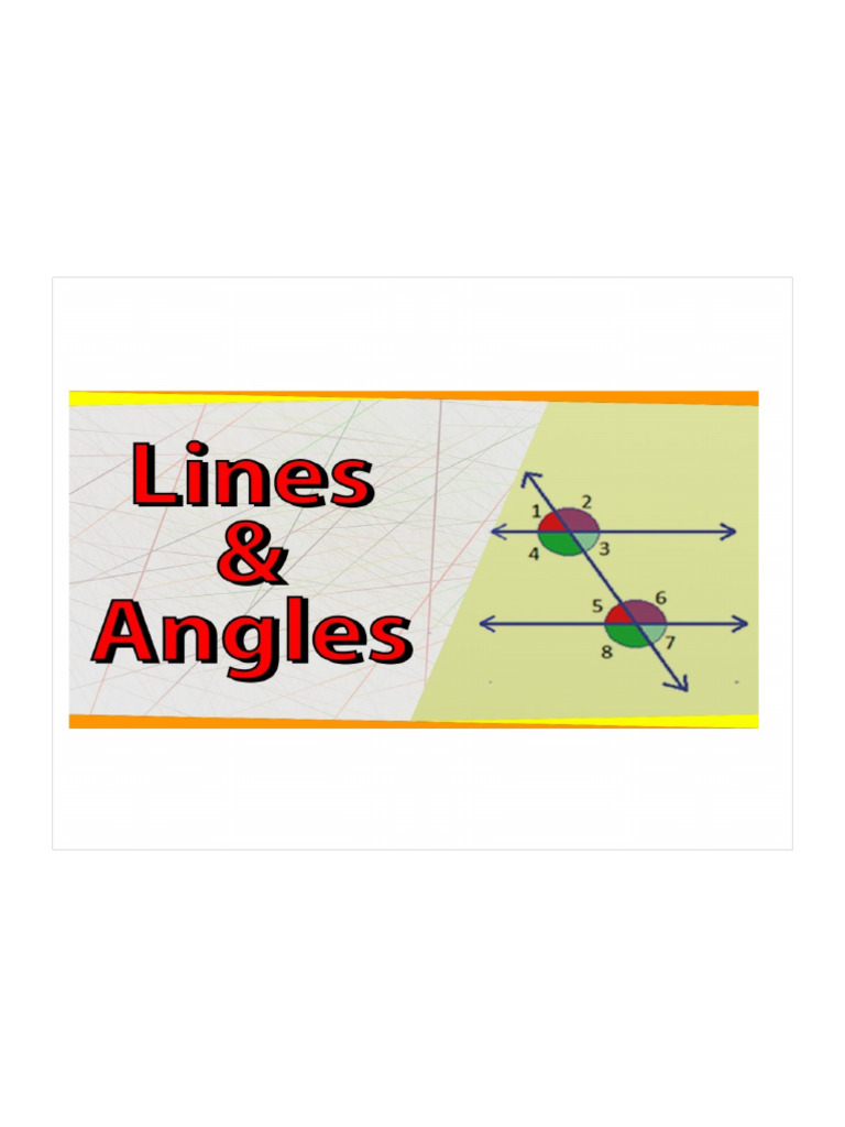 Angles and Lines | PDF