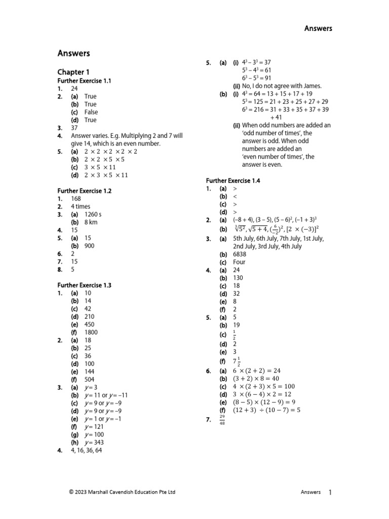 Igcse maths ce 0580 0980 wb answers pdf integer numbers