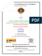 AICTE Activity Points Program Report by Bikash Giri 