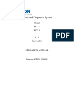 Eco 1 & Eco 3 Ultrasound Diagnostic System - Operation Manual