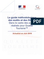 Le Guide Methodologique Des Audits Et Des Filieres Qualite Tourisme