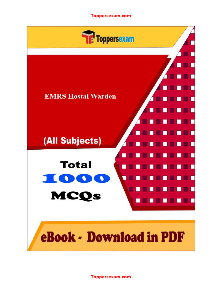 Emrs Hostel Warden Job Profile