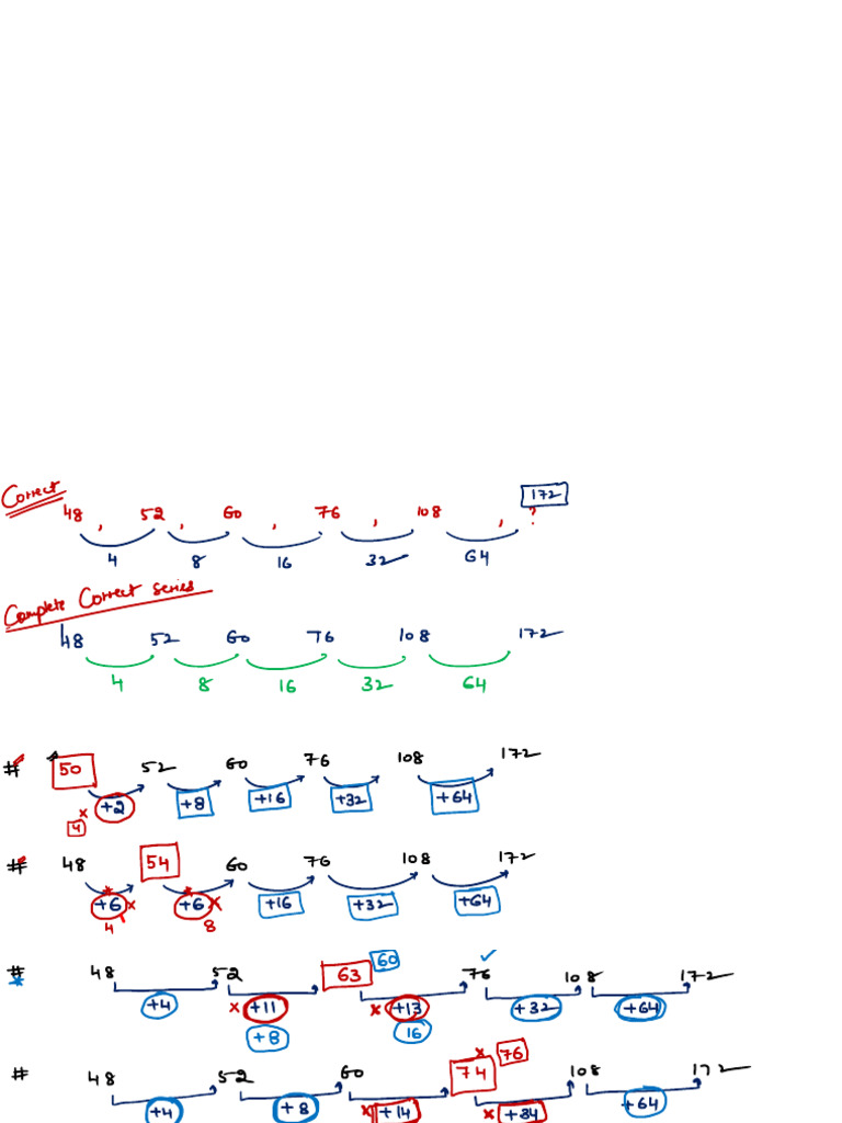 Wrong Number Series Class 2 With Anno | PDF