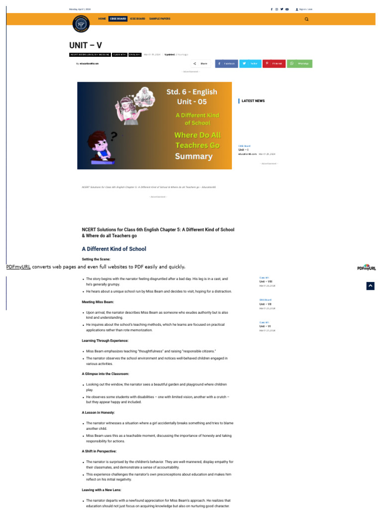 ncert-solutions-for-class-6th-english-chapter-5-a-different-kind-of