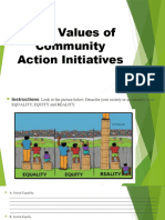 Core Values of Community Action Initiatives