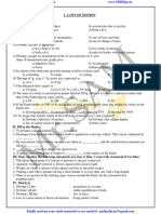 10th Physics Book Back 1 Mark Question Paper English Medium PDF Download