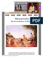 The Hare Krsnas - Spiritual Practice - Sravanam, Hearing - Maharaja Pariksit - The Personification of Hearing