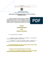 Resolução da Anvisa - RDC DE DEZ-2019