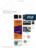 Classic One Page Templates