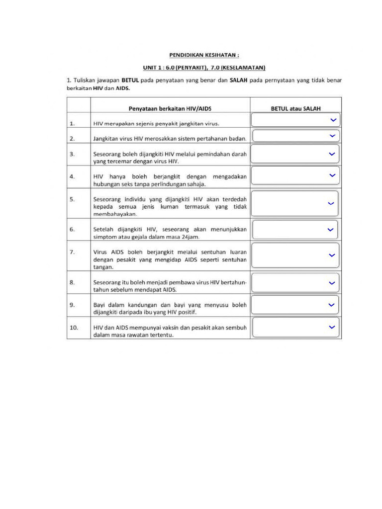 Latihan PJPK f3 | PDF