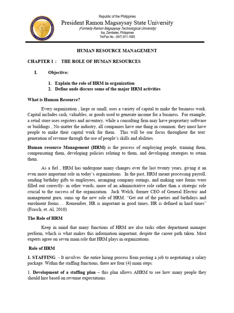 Module 1 in Human Resource Mngt. | PDF | Human Resource Management | Layoff