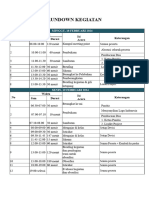 Rundown Kegiatan