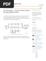 Per Unit System - Practice Problem Solved For Easy Understanding - Power Systems Engineering