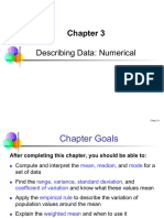 Chap03 - Numerically Describing Data