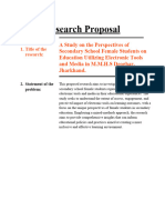 Dissertation Work (Proposal)
