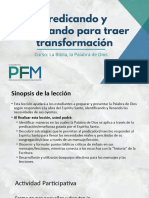 Lección 2. Predicando y Enseñando para Traer Transformación