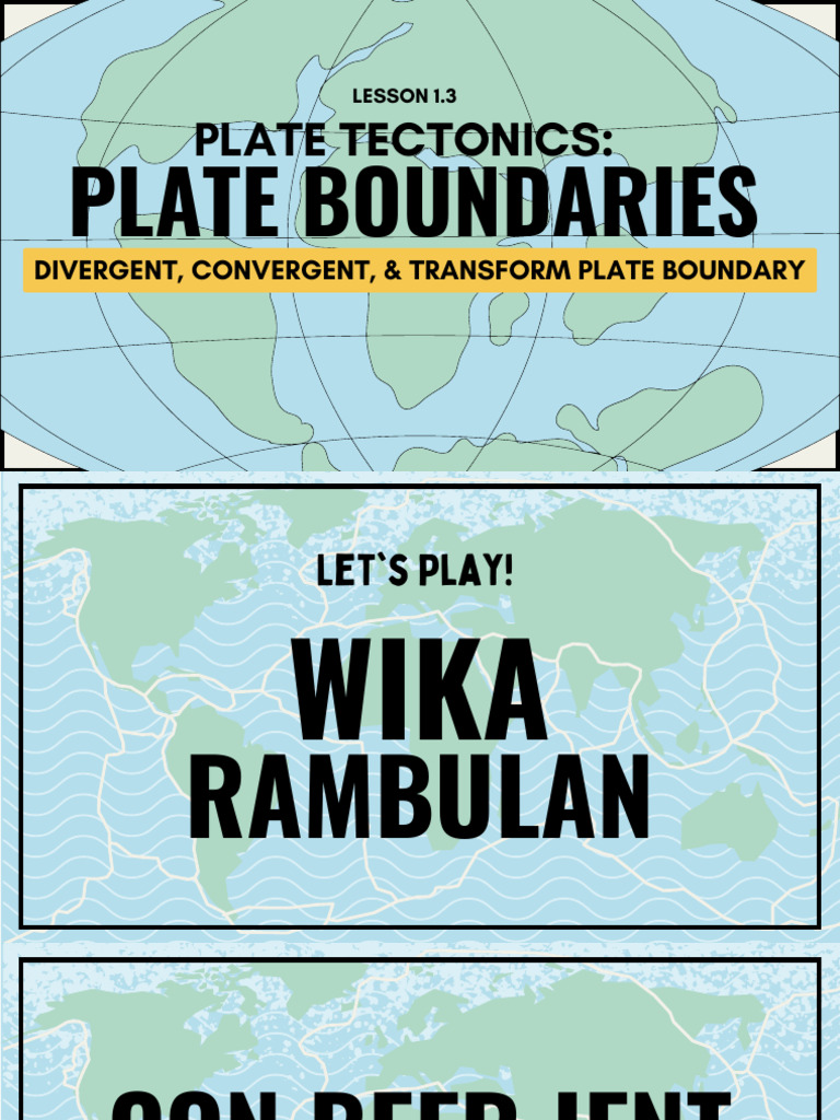 Plate Tectonics And Large Scale System Interactions Earth Science