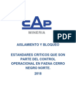 Estándar Criticos Aisl y Bloqueo.