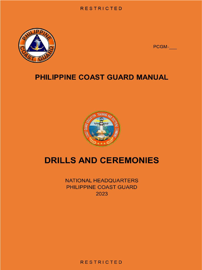 2023 Drills and Ceremonies Manual PDF Breathing Human Voice